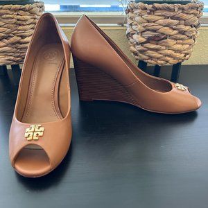 Tory Burch Peep Toe Wedge